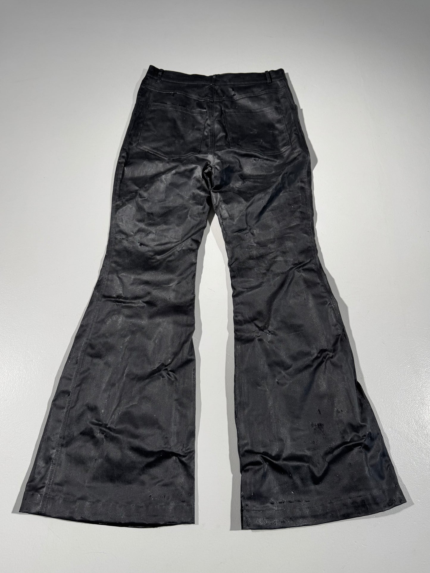 Waxed Flared Pants