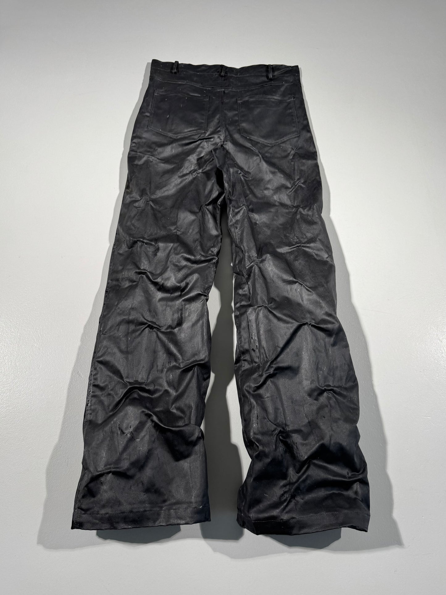 Waxed Baggy Pants