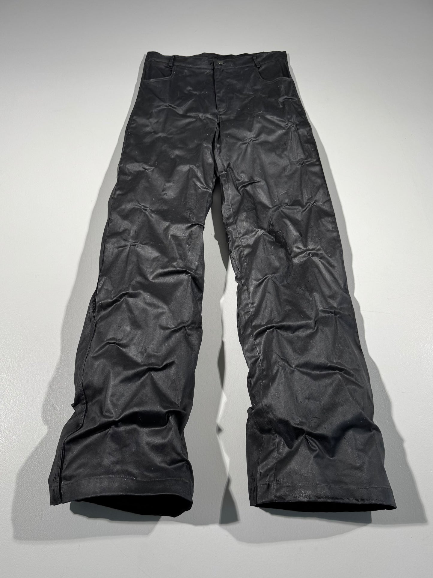 Waxed Baggy Pants