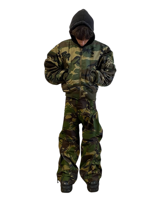 Hooded Bomber Jacket