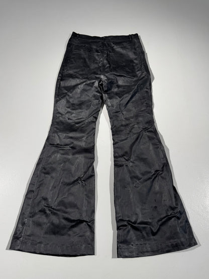 Waxed Flared Pants