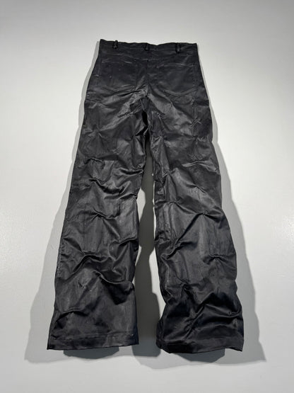 Waxed Baggy Pants