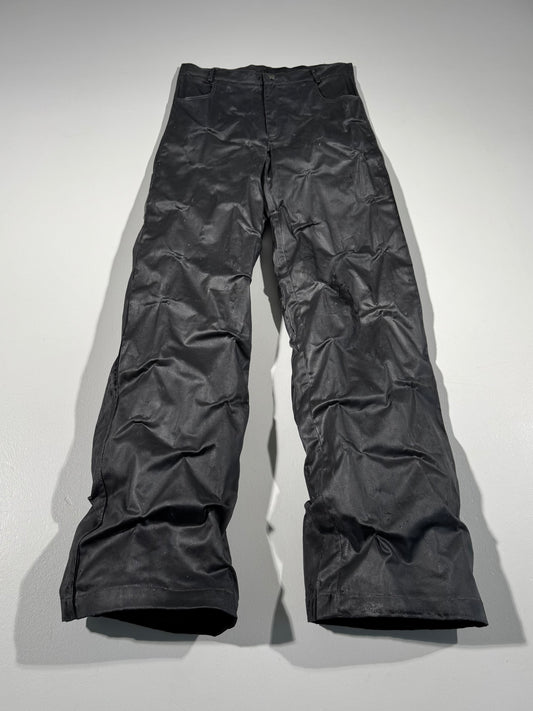 Waxed Baggy Pants