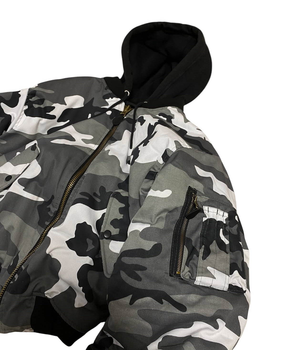 Hooded Bomber Jacket – OPM ARCHIVE